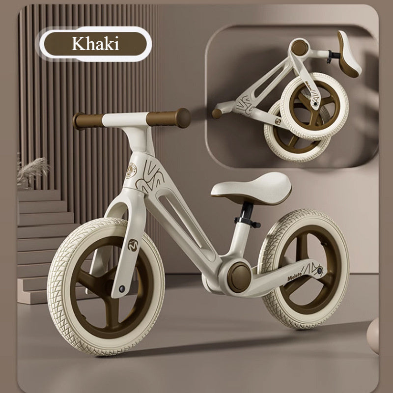 Kids Balance Bike Fiberglass Frame Wheels-1