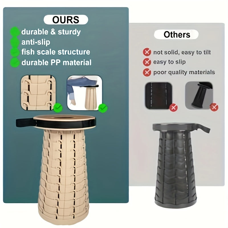 Ultra-Comfort Folding Stool with PU Cushion-3