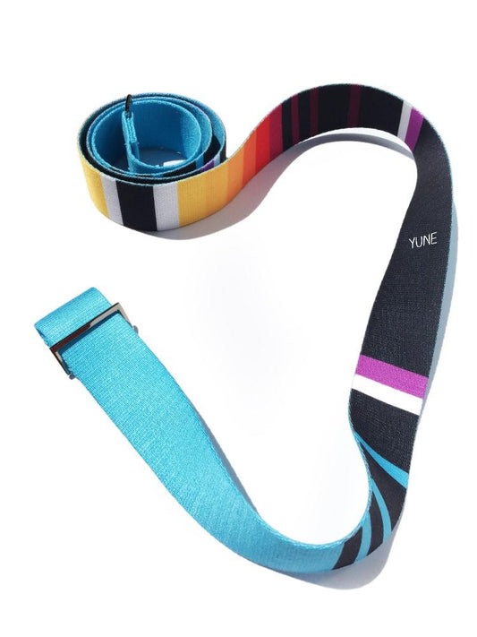 Horatio Yoga Strap – Blue Stretching Strap w/ Metal Buckles | Yune Yoga-0