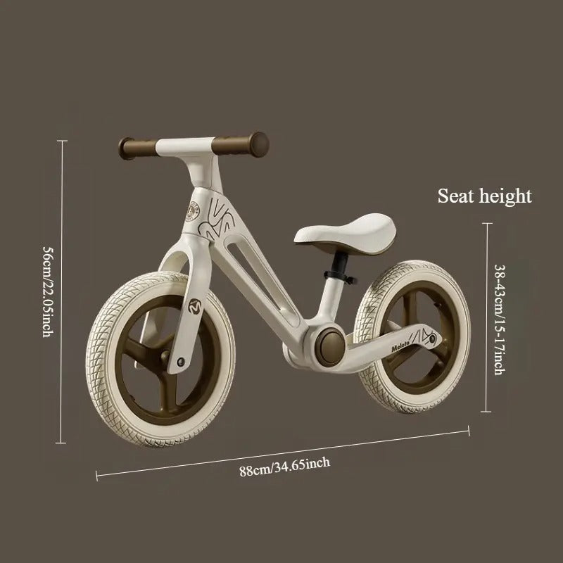 Kids Balance Bike Fiberglass Frame Wheels-2