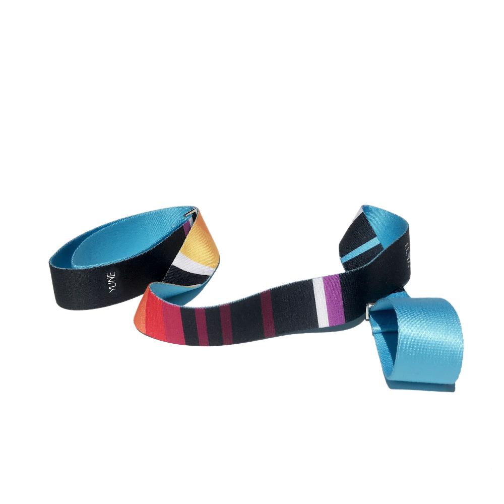 Horatio Yoga Strap – Blue Stretching Strap w/ Metal Buckles | Yune Yoga-4