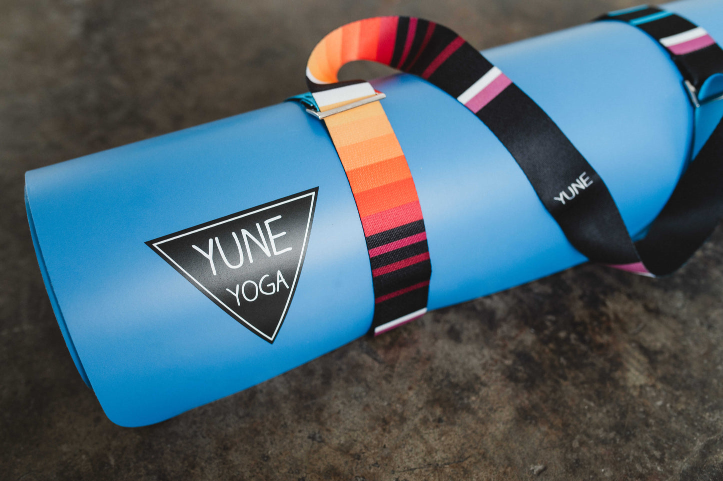 Horatio Yoga Strap – Blue Stretching Strap w/ Metal Buckles | Yune Yoga-2